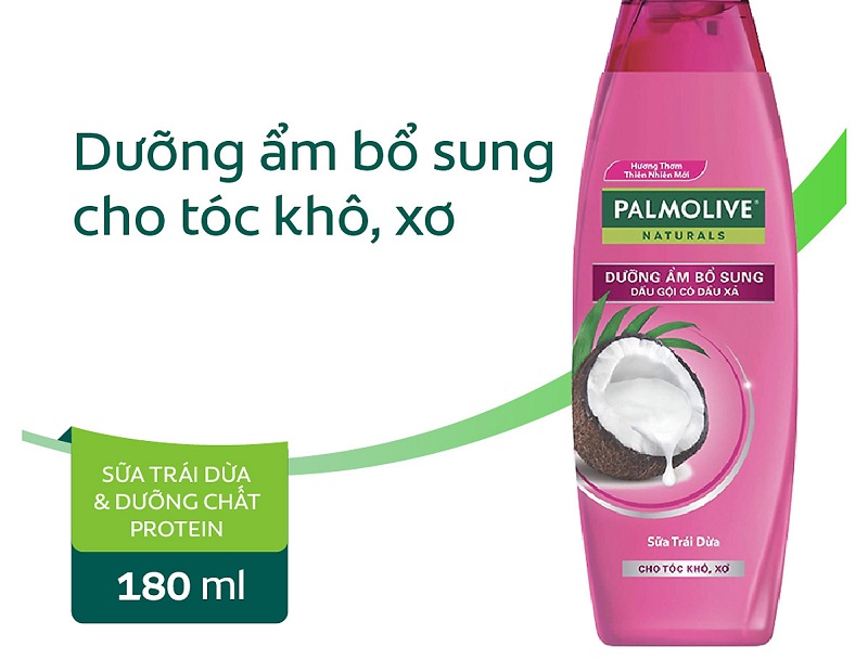 Dầu gội Palmolive dưỡng ẩm tóc màu hồng