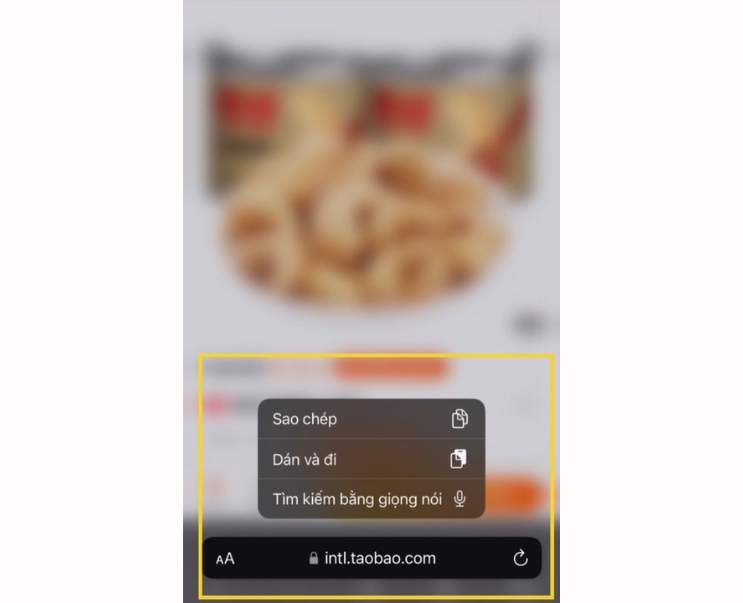 cách copy link sản phẩm trên taobao